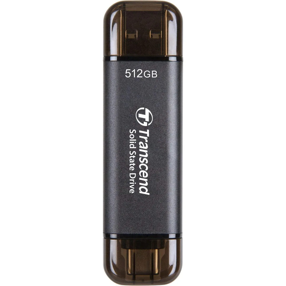 Портативний SSD Transcend 512GB USB 3.2 Gen 2 Чорний Type-A Type-C