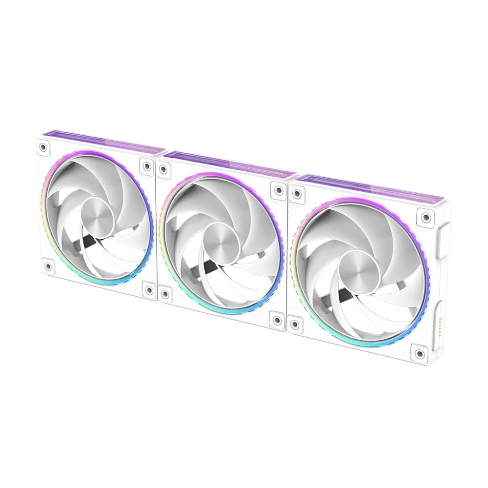 Корпусний вентилятор Zalman ZM-DF120  ARGB,  120мм, 800-2300rpm, 4pin, PWM, 3pin+5VARGB, 34,5dBa, POGO pin, Magnetic,  Reversed, білий