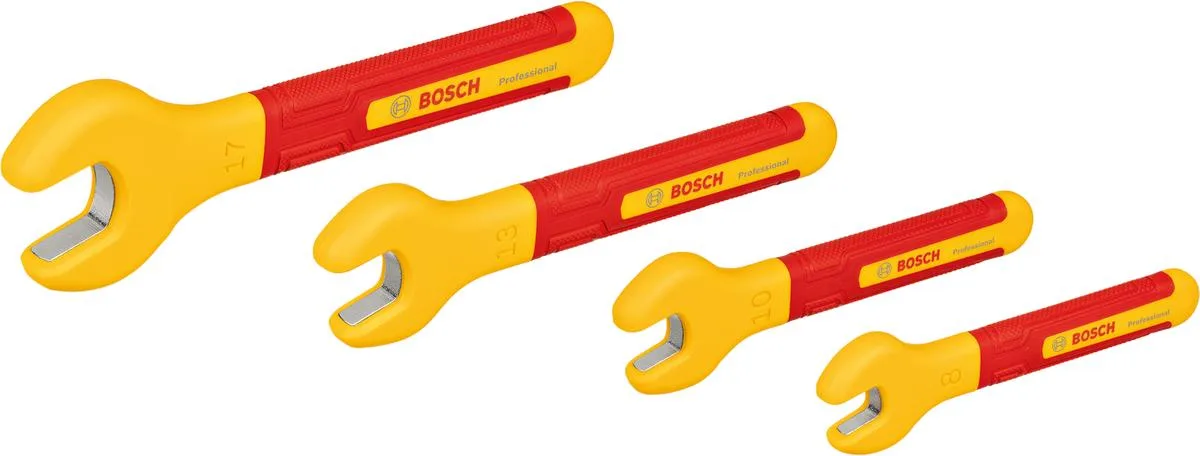 Набір гайкових ключів Bosch Professional, VDE, 4 шт.