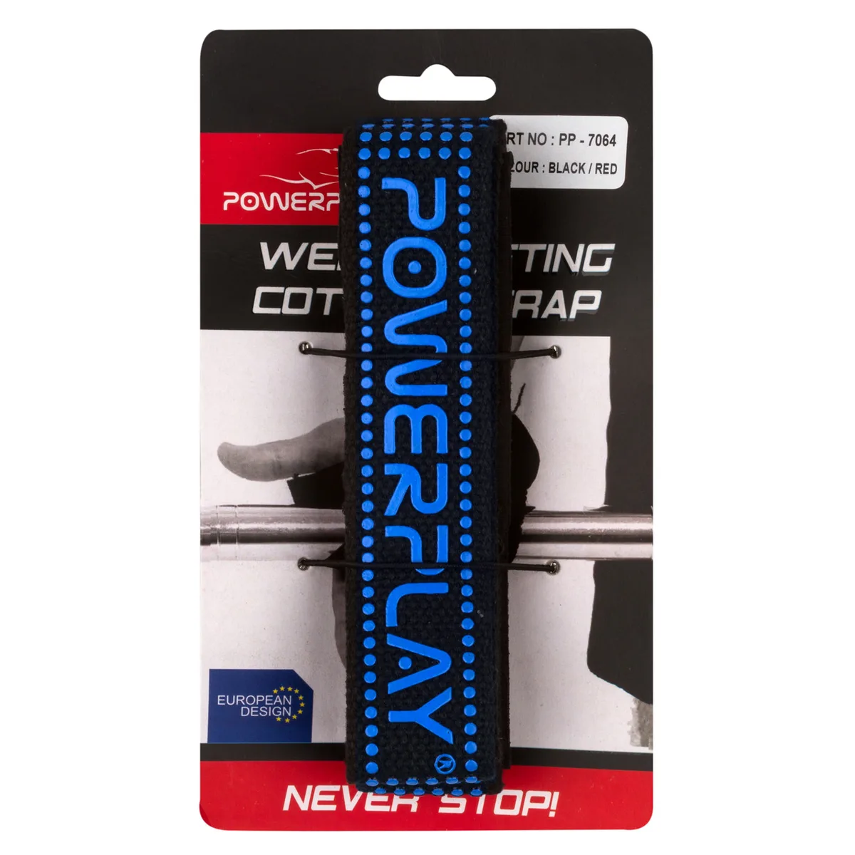 Лямки для тяги Active Point бавовна 120 кг сині