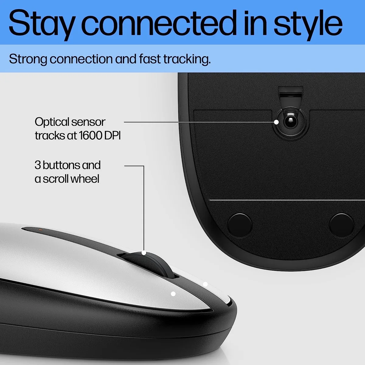 Миша HP бездротова оптична Bluetooth 5.1 срібляста