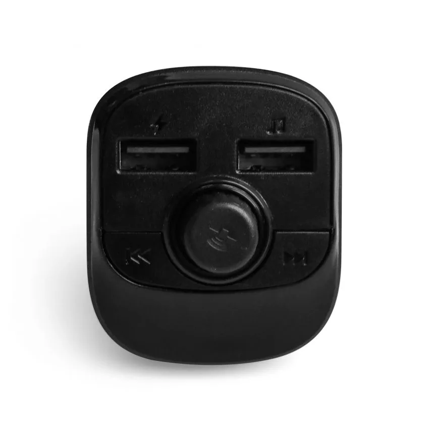 FM-трансмітер Bluetooth пластиковий чорний