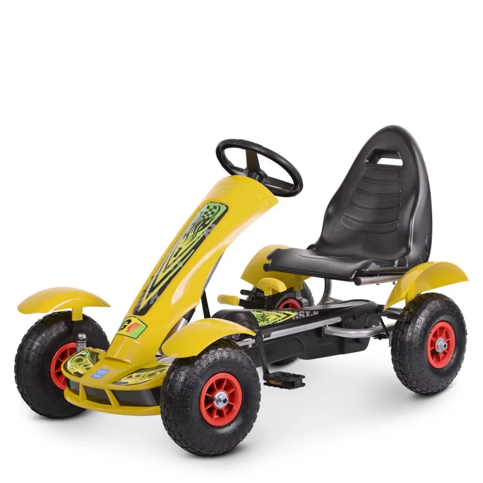 Велокарт Bambi Racer металевий 111х59х66 см червоний