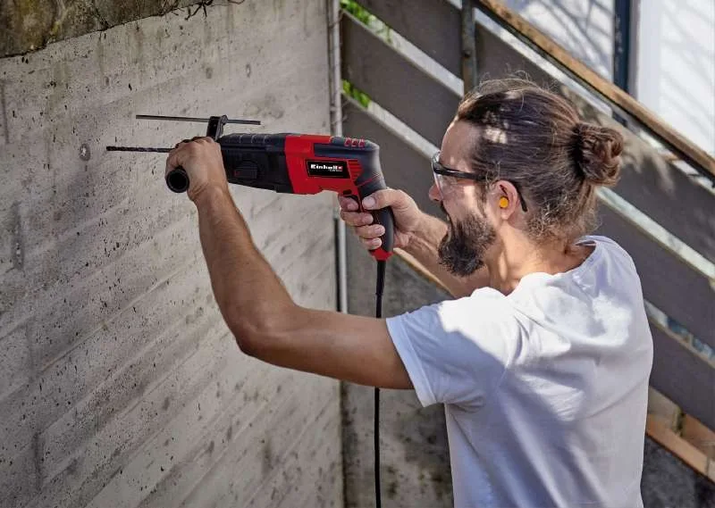 Перфоратор Einhell TC-RH 800 4F SDS-plus 800Вт 26Дж в комплекте с кейсом вес 32кг