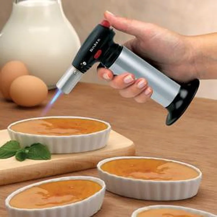 Кухонна пальник Turbo Torch газова 15,5х6,5х17,5 см Чорна