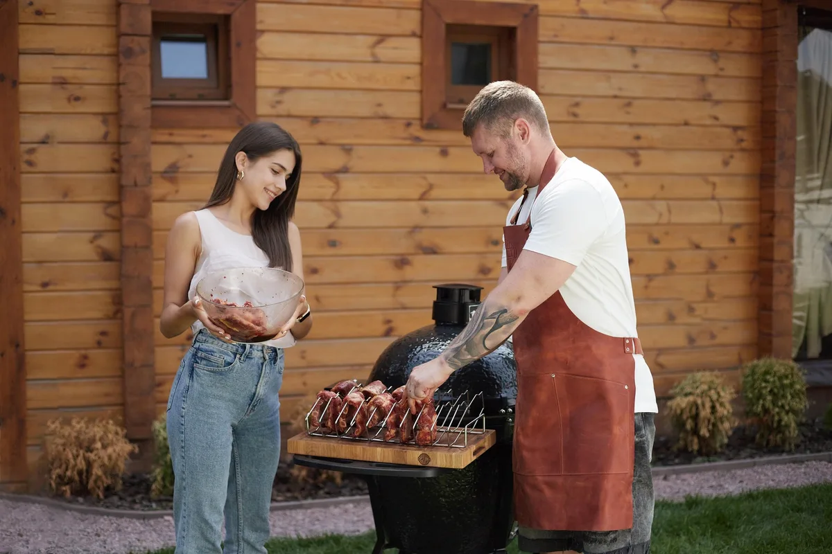Керамічний вугільний гриль Primo 47 см чорний