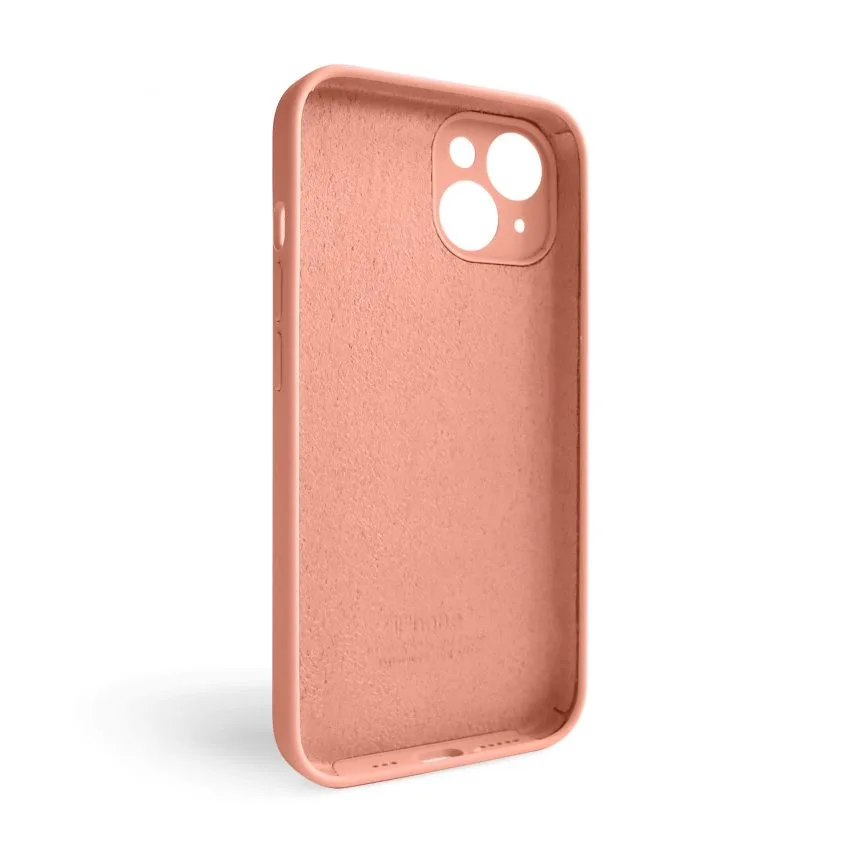 Чохол Silicone Case для Apple iPhone 14 силіконовий закрита камера рожевий