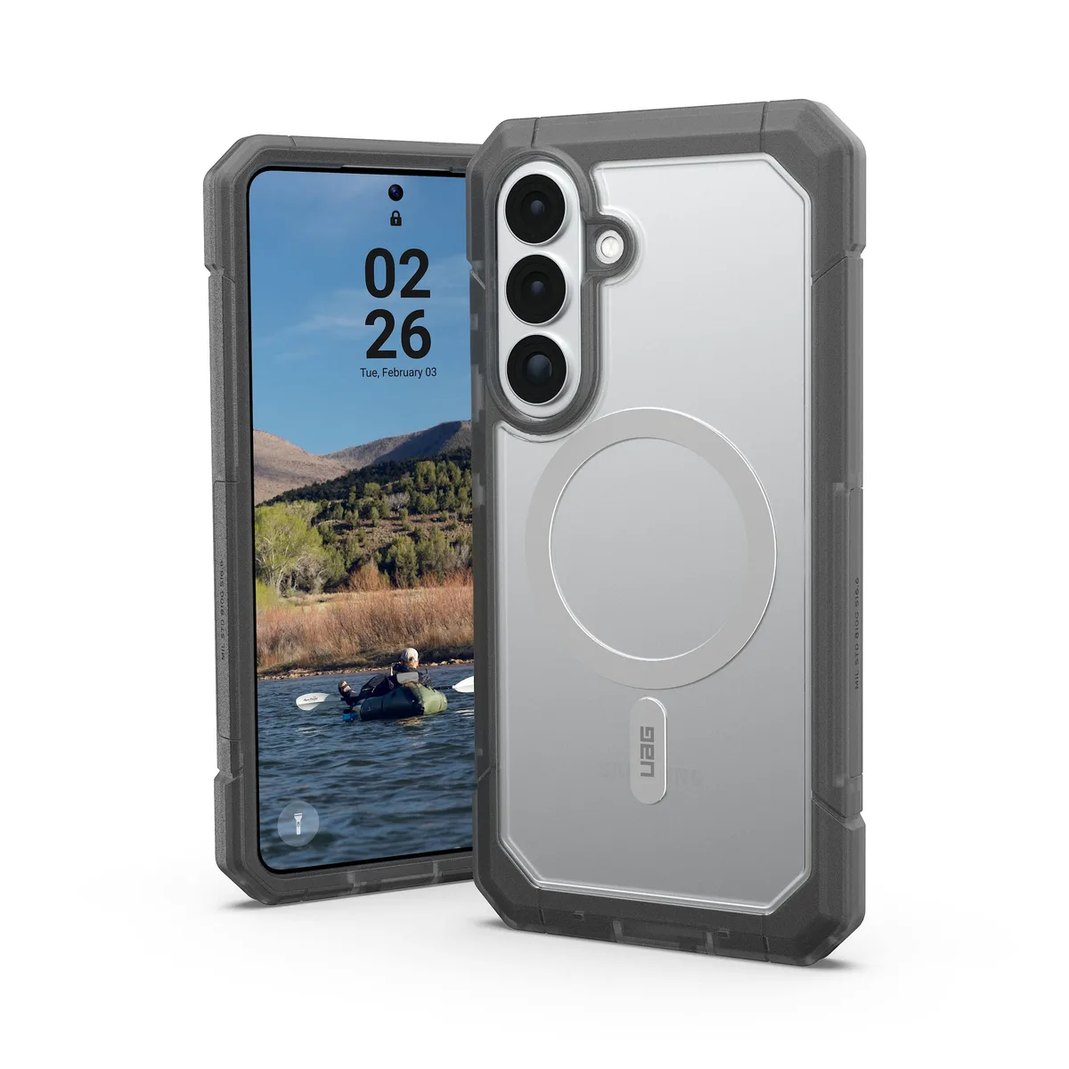 Чохол UAG полікарбонат для Samsung Galaxy S26+ Clear/Ash