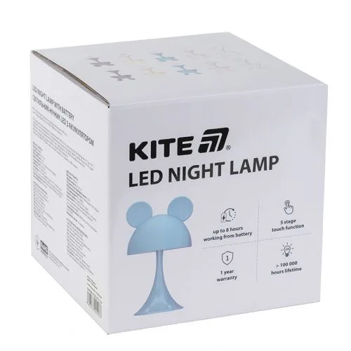 Світильник-нічник LED Simple Mouse з рожевим акумулятором для дітей та підлітків