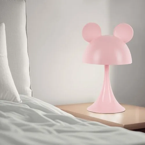 Світильник-нічник LED Simple Mouse з рожевим акумулятором для дітей та підлітків