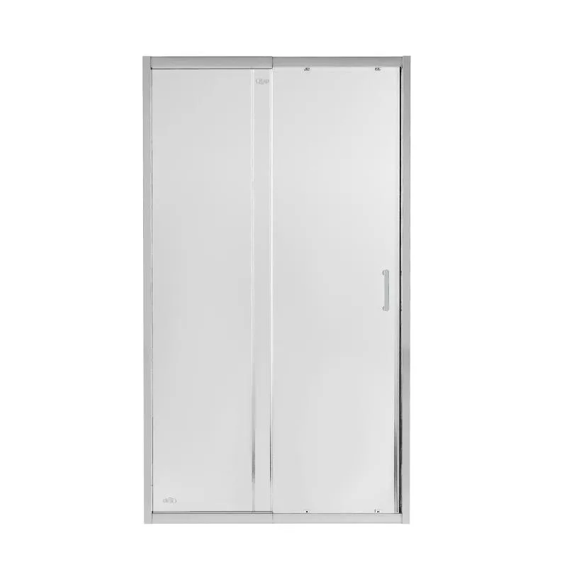 Душевые двери раздвижные Qtap CRM2011-12.C6 110-120x200 см стекло 6 мм прозрачное хром
