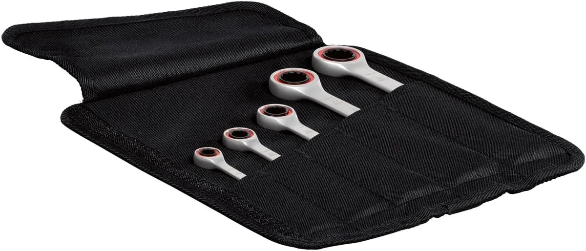 Ключі комбіновані Bosch Professional 8 10 13 17 19 мм хромовані набір 5 шт