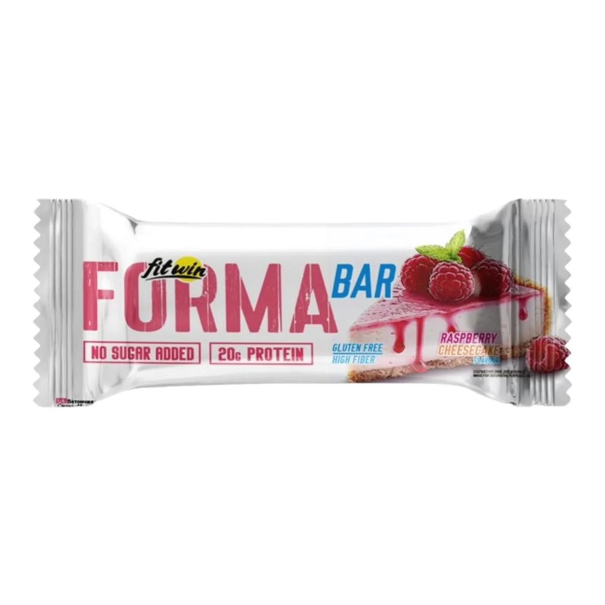 Протеїновий батончик FormaBar 60 г без цукру та глютену Смак Малина Чізкейк