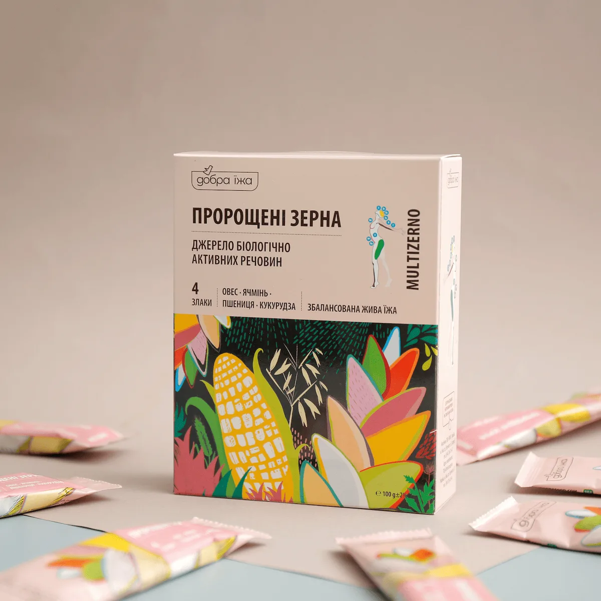 Choice Пророщені зерна в стіках - джерело вітамінів і корисних речовин 10шт/10г Чойс