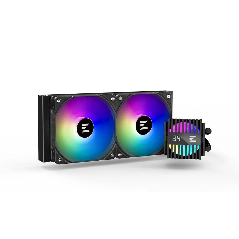 Система рідинного оxолодження  Zalman Alpha 2 A24 ARGB, LGA1851, 1700, 1200, 115x, AM5, AM4, TDP 320W, чорний
