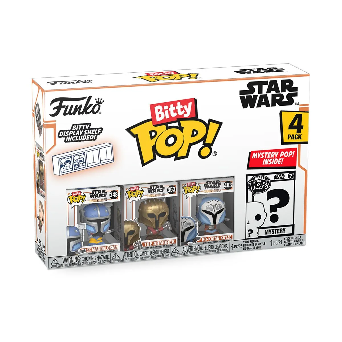 Набір подарунковий Funko POP (Bitty): Star Wars - Heavy Mandalorian 4pk