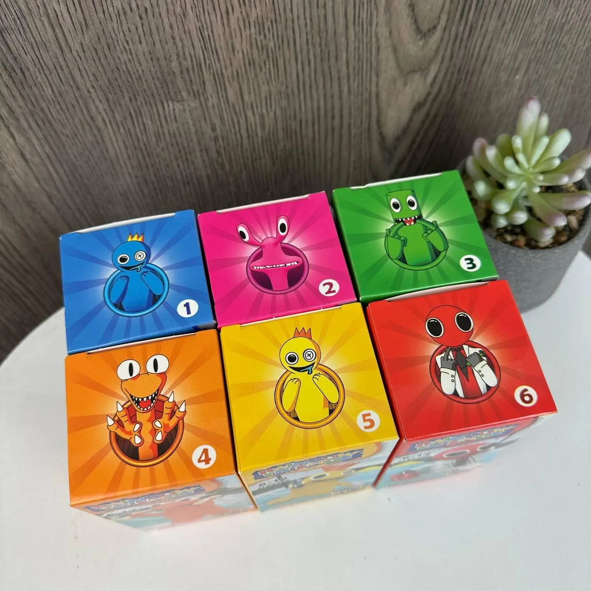 Набор игровых фигурок 6 шт 11х6х6 см пластик разные цвета Rainbow Friends