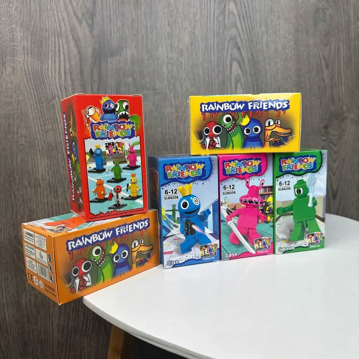 Набор игровых фигурок 6 шт 11х6х6 см пластик разные цвета Rainbow Friends