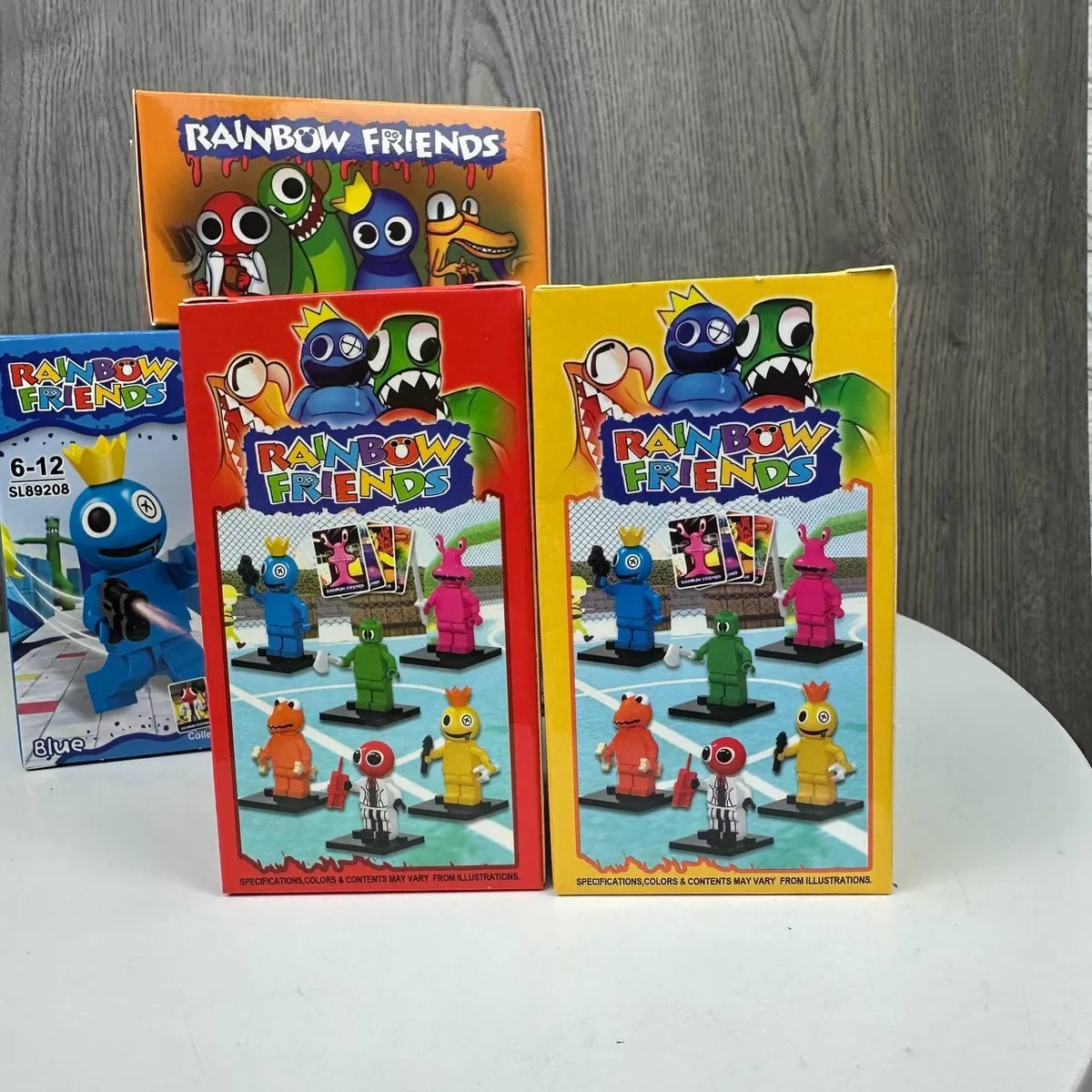 Набор игровых фигурок 6 шт 11х6х6 см пластик разные цвета Rainbow Friends