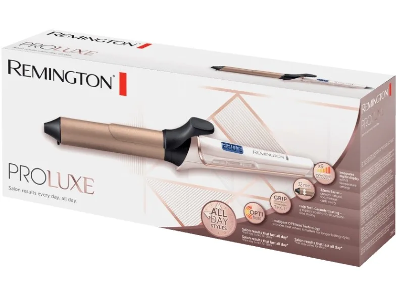 Плойка Remington керамічна 32 мм рожево-золота 54 Вт 210 °C 9 режимів