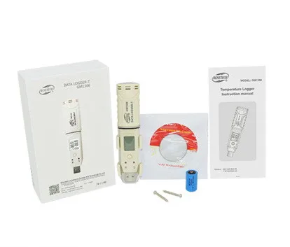 Даталоггер температури USB Benetech GM1366 -30 до +80°C Пластик Чорний 61440 вимірювань