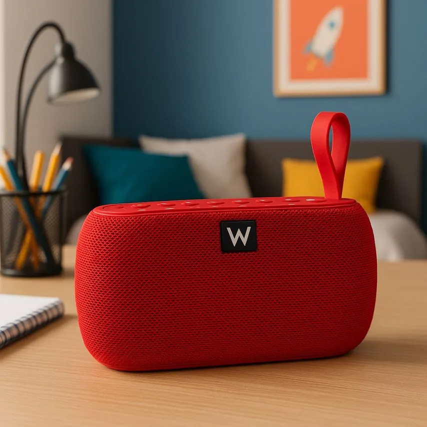 Портативна колонка WALKER Bluetooth 5Вт 189х64,8х84,5 мм Червона