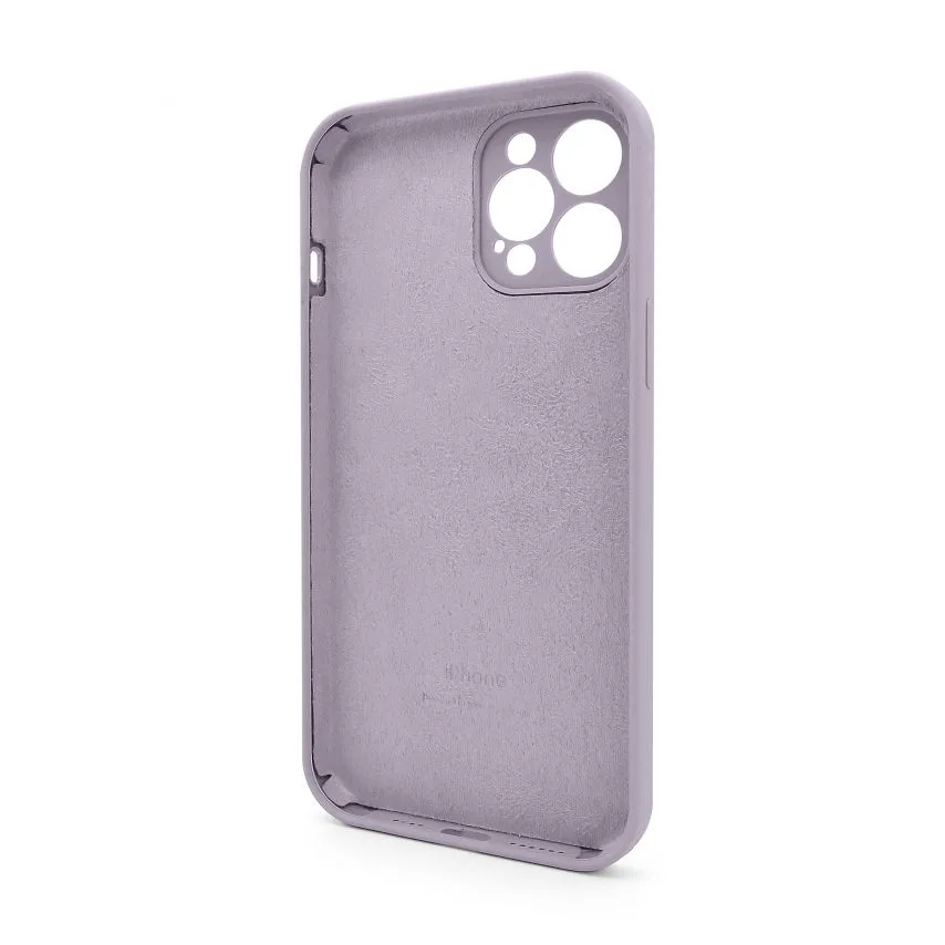 Чохол силіконовий для iPhone 12 Pro Max  фіолетовий закрита камера