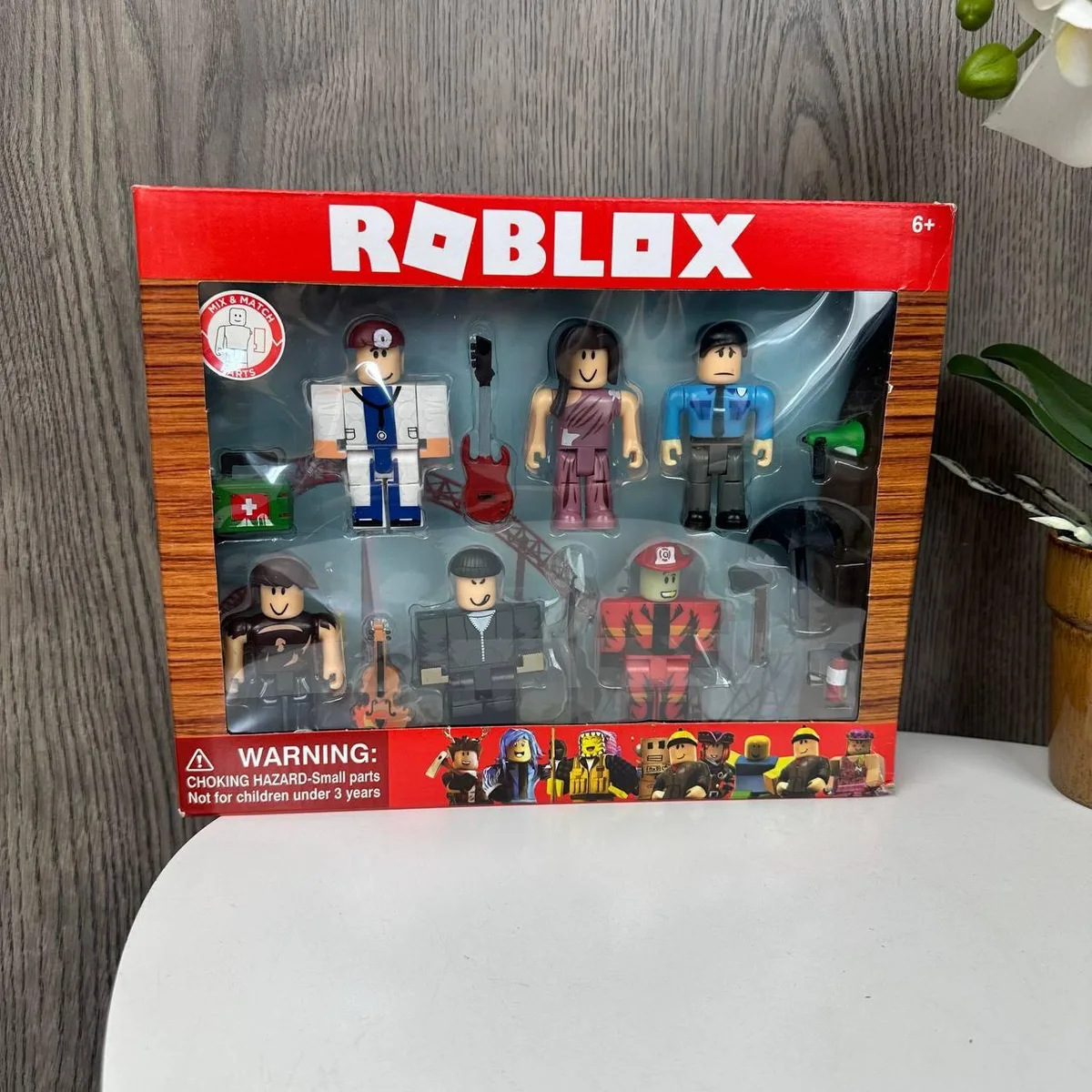 Игровые фигурки Роблокс 6 шт пластиковые 7 см разные цвета