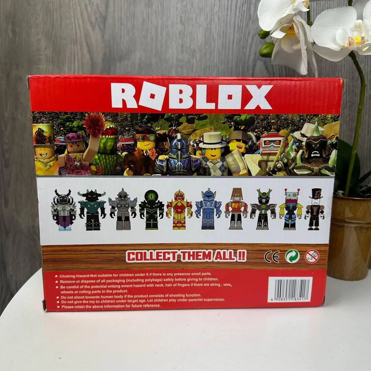 Игровые фигурки Роблокс 6 шт пластиковые 7 см разные цвета