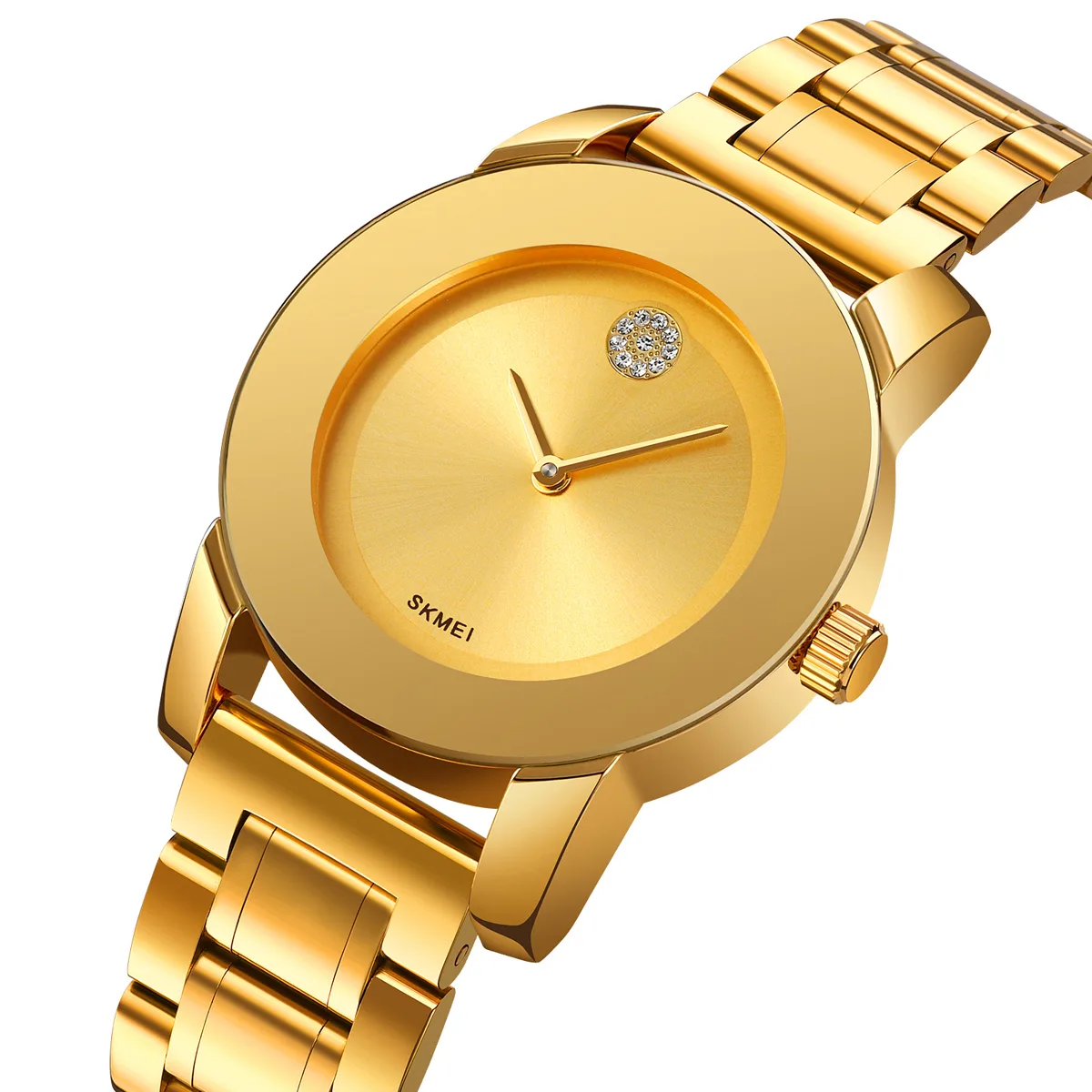Годинники Skmei 2176GD Gold нержавіюча сталь 45х35,9 мм золотисті