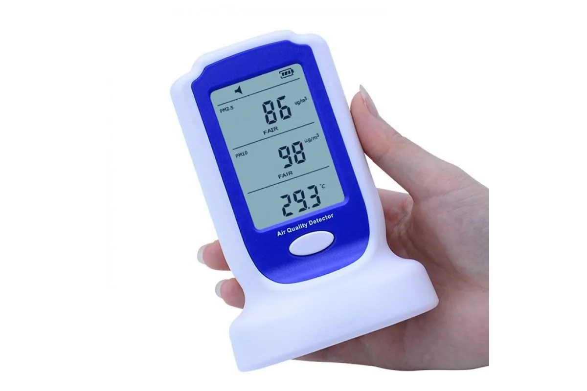 Датчик якості повітря Benetech PM2,5 PM10 0-50°C портативний пластик чорний