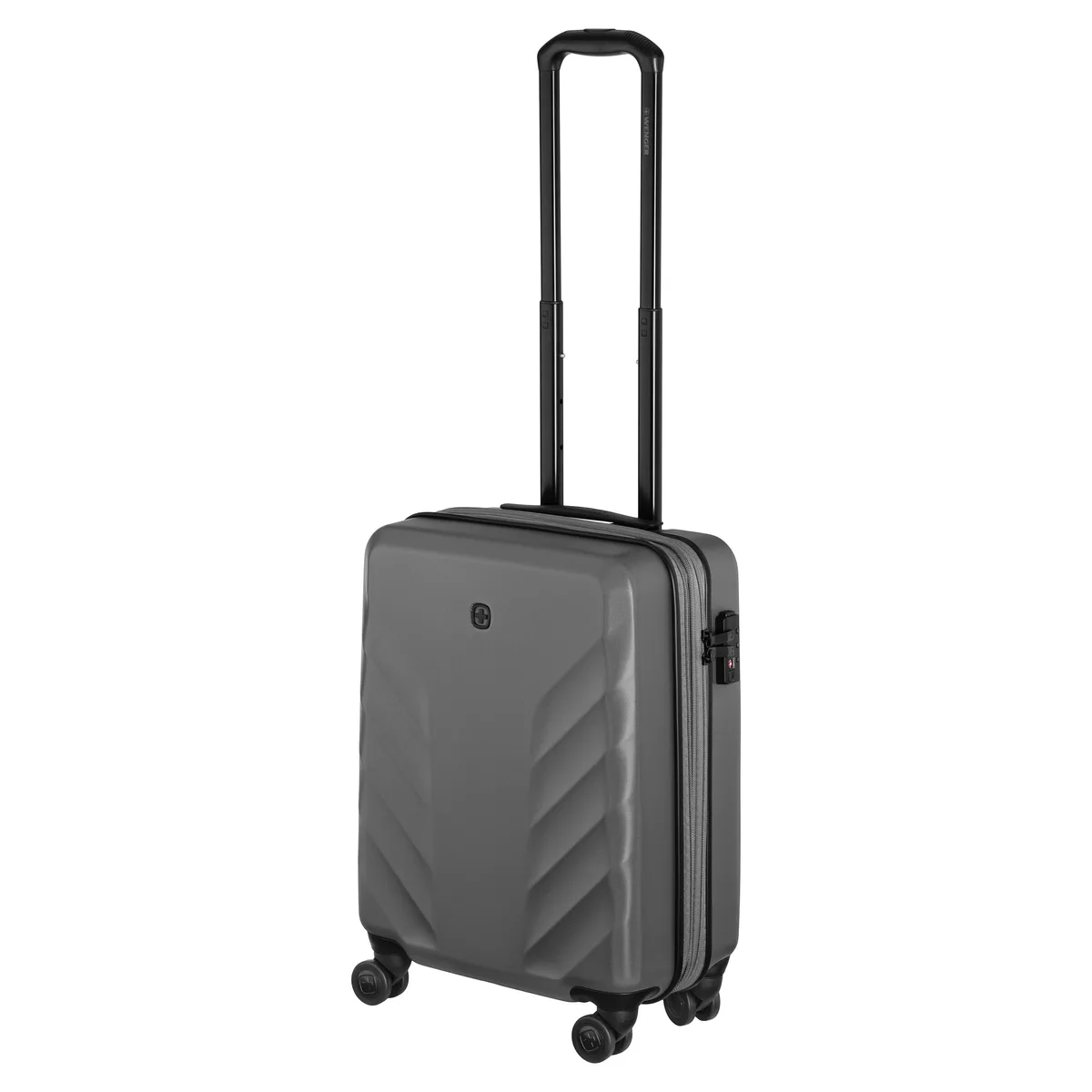 Валіза Wenger, Motion, полікарбонат, мала, 55см, 30/40л, TSA, 4 колеса, сірий