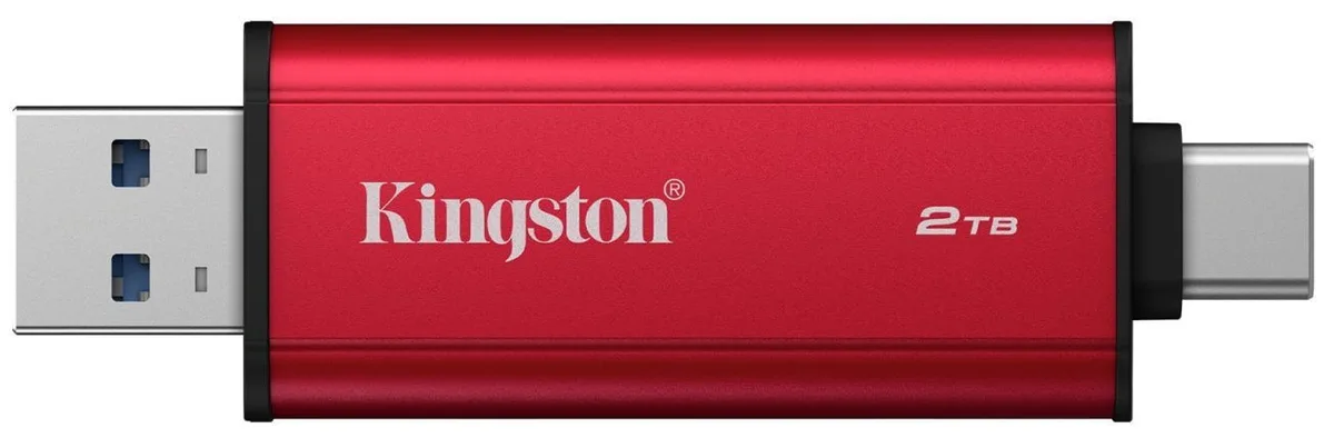 Портативний SSD Kingston 2TB USB 3.2 3D NAND Чорний