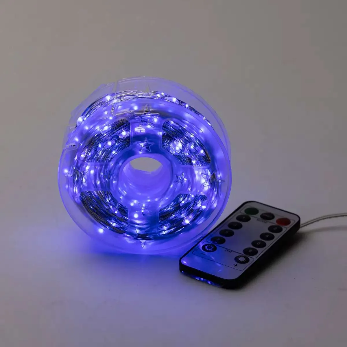 Гирлянда светодиодная 1000 LED 100 м синяя на пульте капля белый провод