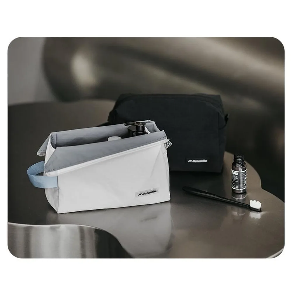 Косметичка Naturehike полиамидная L серого цвета 22х10х13,5 см 80 г