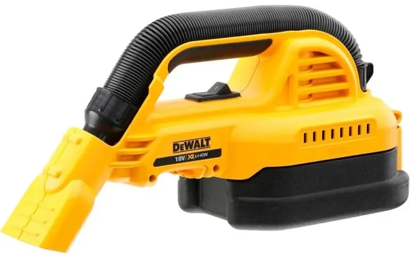 Акумуляторний пилосос DeWalt 18В XR Li-ion, контейнер 1 л, продуктивність 954 л/хв, вага 1.8 кг, без батареї та зарядного пристрою