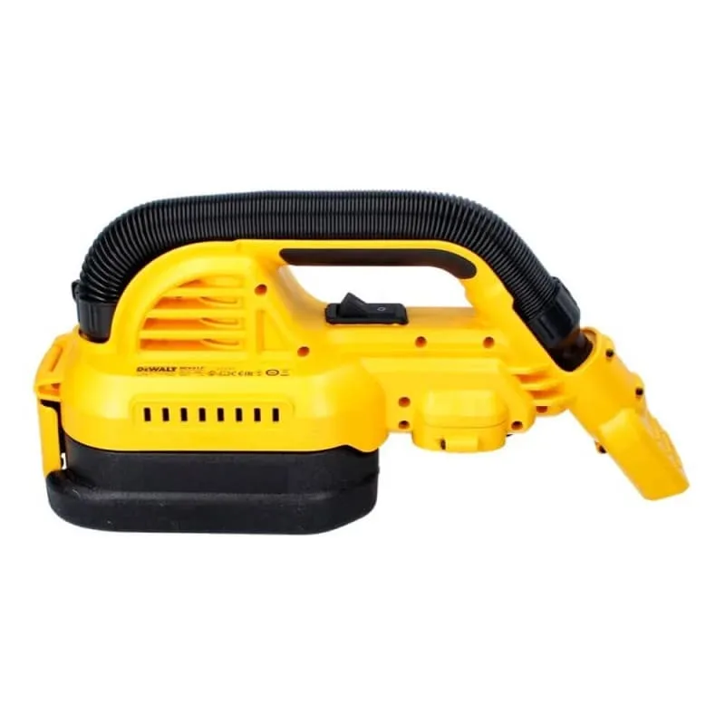 Акумуляторний пилосос DeWalt 18В XR Li-ion, контейнер 1 л, продуктивність 954 л/хв, вага 1.8 кг, без батареї та зарядного пристрою