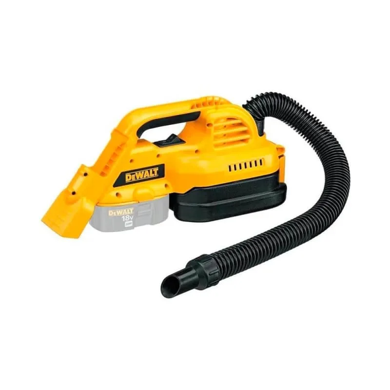 Акумуляторний пилосос DeWalt 18В XR Li-ion, контейнер 1 л, продуктивність 954 л/хв, вага 1.8 кг, без батареї та зарядного пристрою