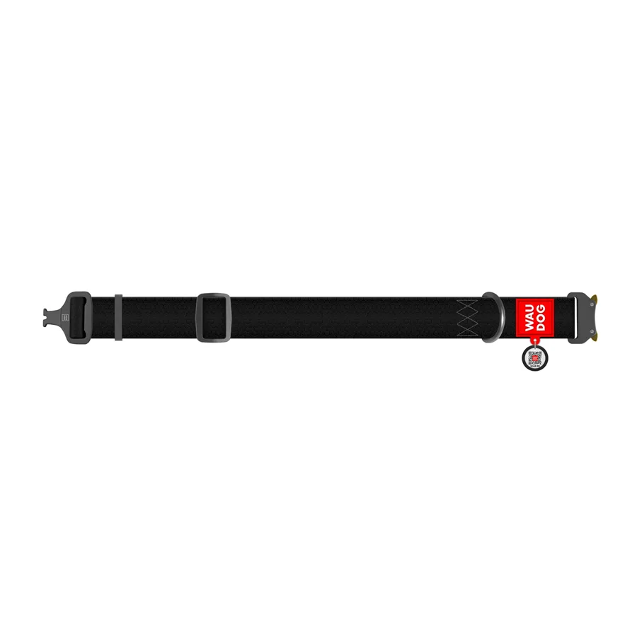 Нашийник для собак WAUDOG Waterproof 40 мм x 46-70 см Collartex чорний