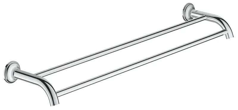 Двойной держатель для полотенец Grohe 62х582х133 мм металл хромированный глянцевый