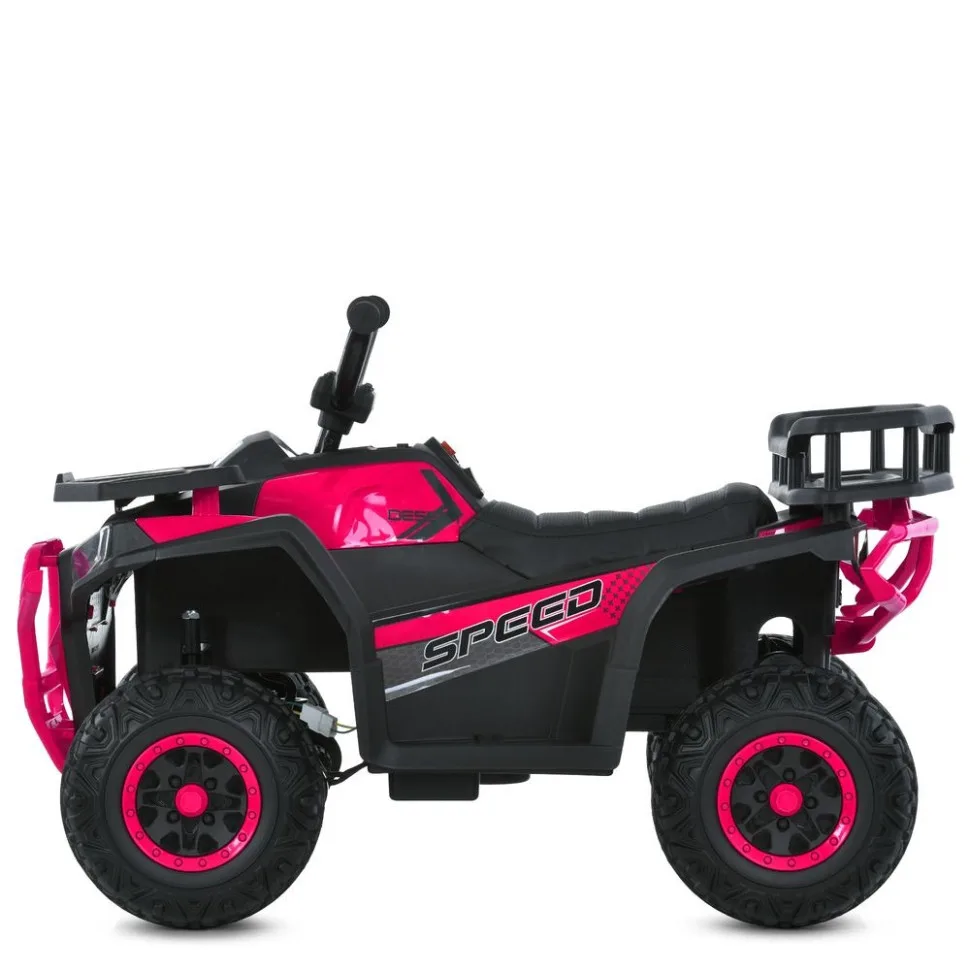 Детский квадроцикл 4WD Bambi Racer 24V с музыкой для детей от 3 лет 87х47х57 см пластик разные цвета