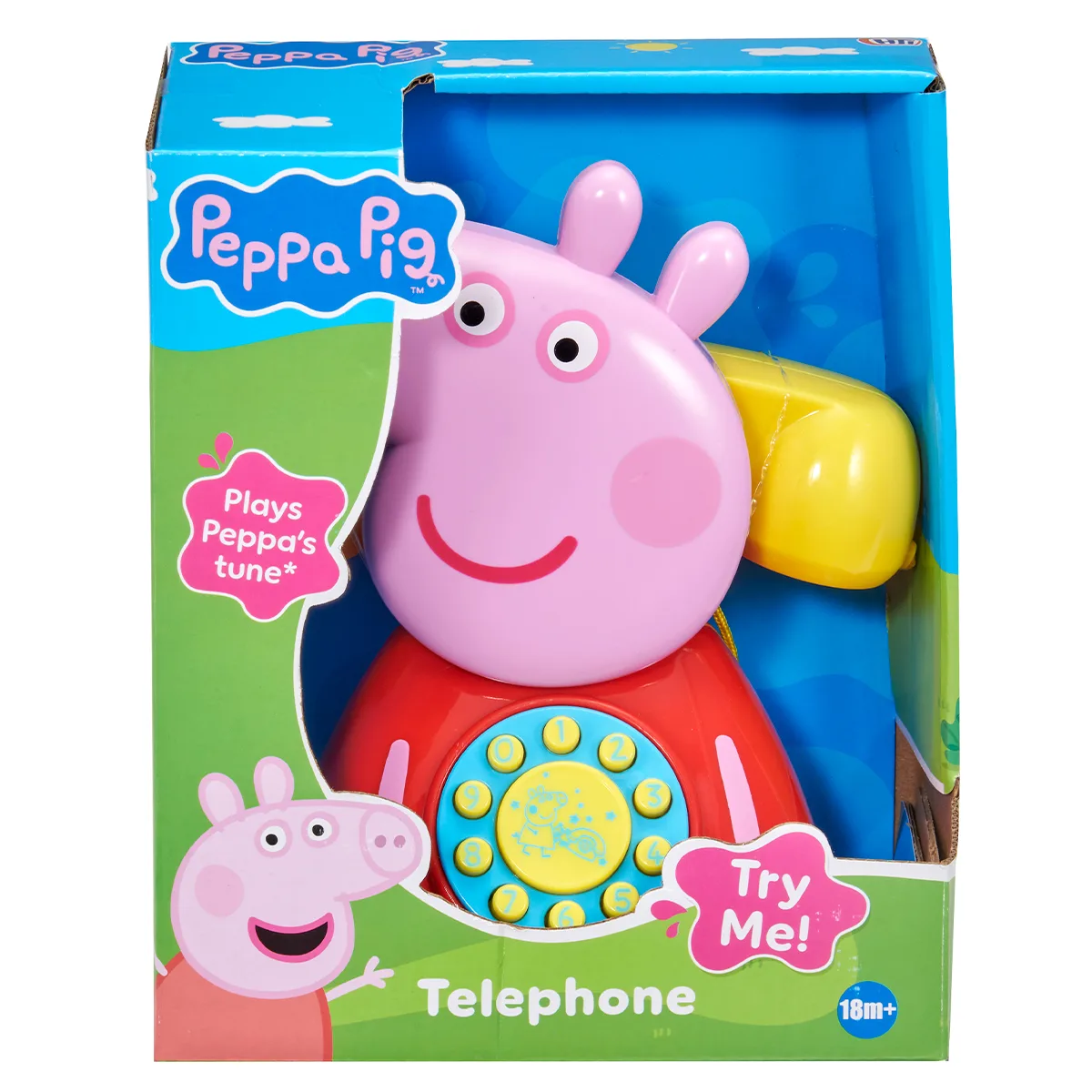 Іграшка-каталка Peppa Pig комбіновані матеріали 17х11,5х20 см