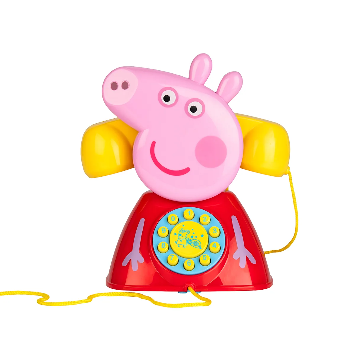 Іграшка-каталка Peppa Pig комбіновані матеріали 17х11,5х20 см