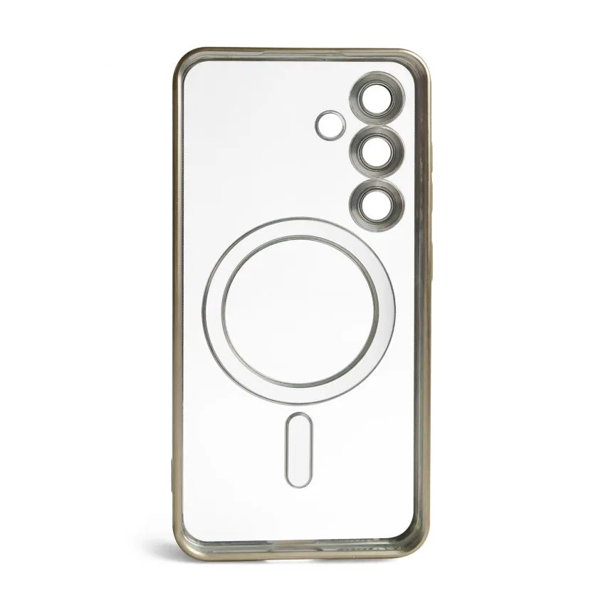 Чохол MagSafe для Samsung S24 S25 матовий пластик золотий
