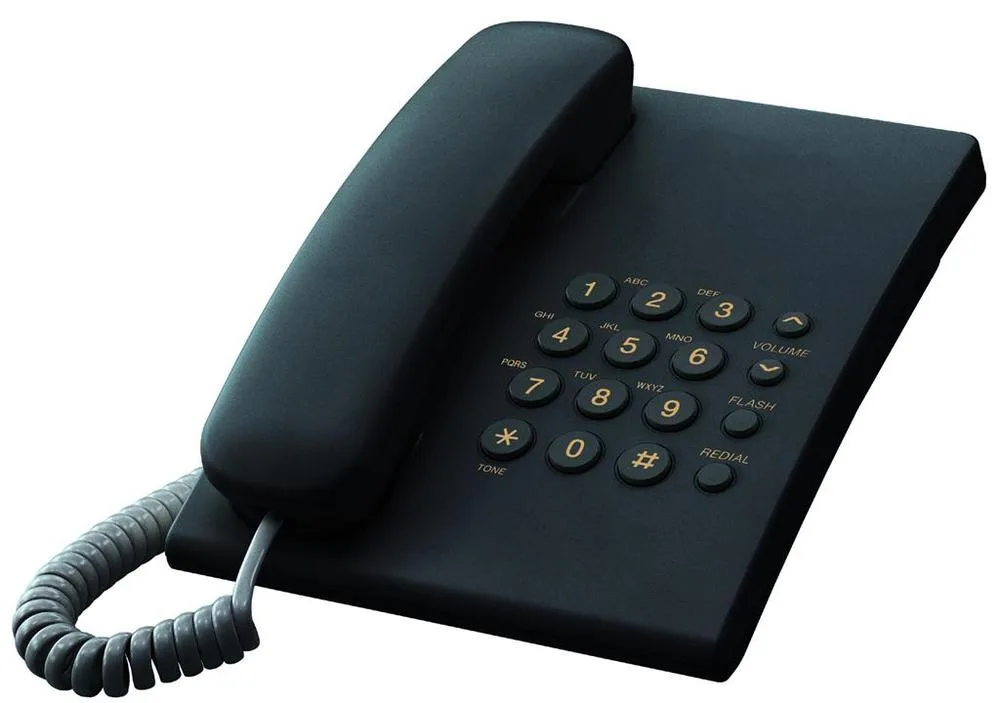 Проводной телефон Panasonic KX-TS2350UAB, черный