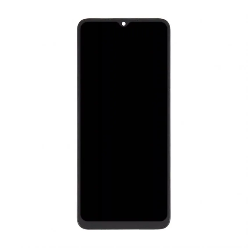 Дисплей IPS 6,5 дюймов для Xiaomi Redmi 12C черный с сенсором и рамкой Original Quality.