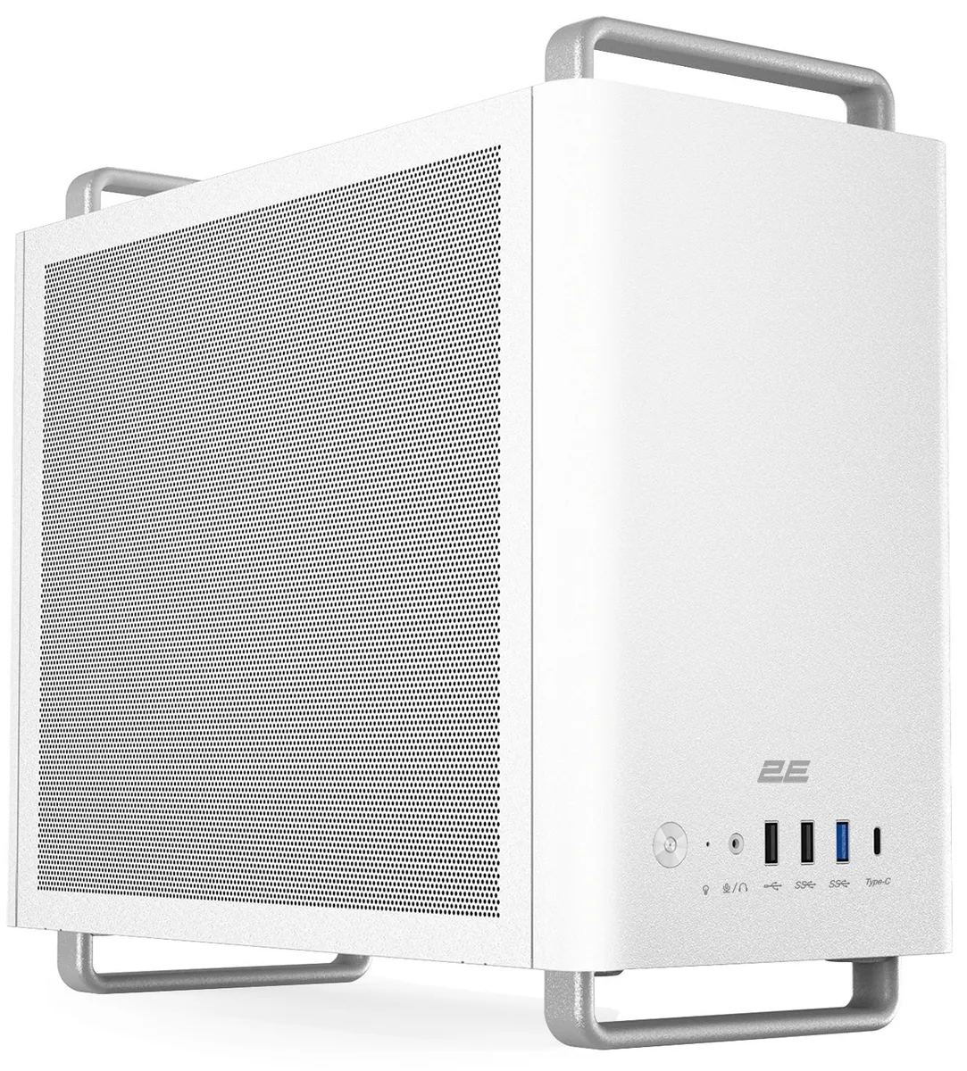 Корпус 2E Credo Mesh V300W-MH без БЖ, 2xUSB3.0, 1х USB 2.0, 1xUSB Type-C, 1x90мм, VGA 310мм, mATX, білий