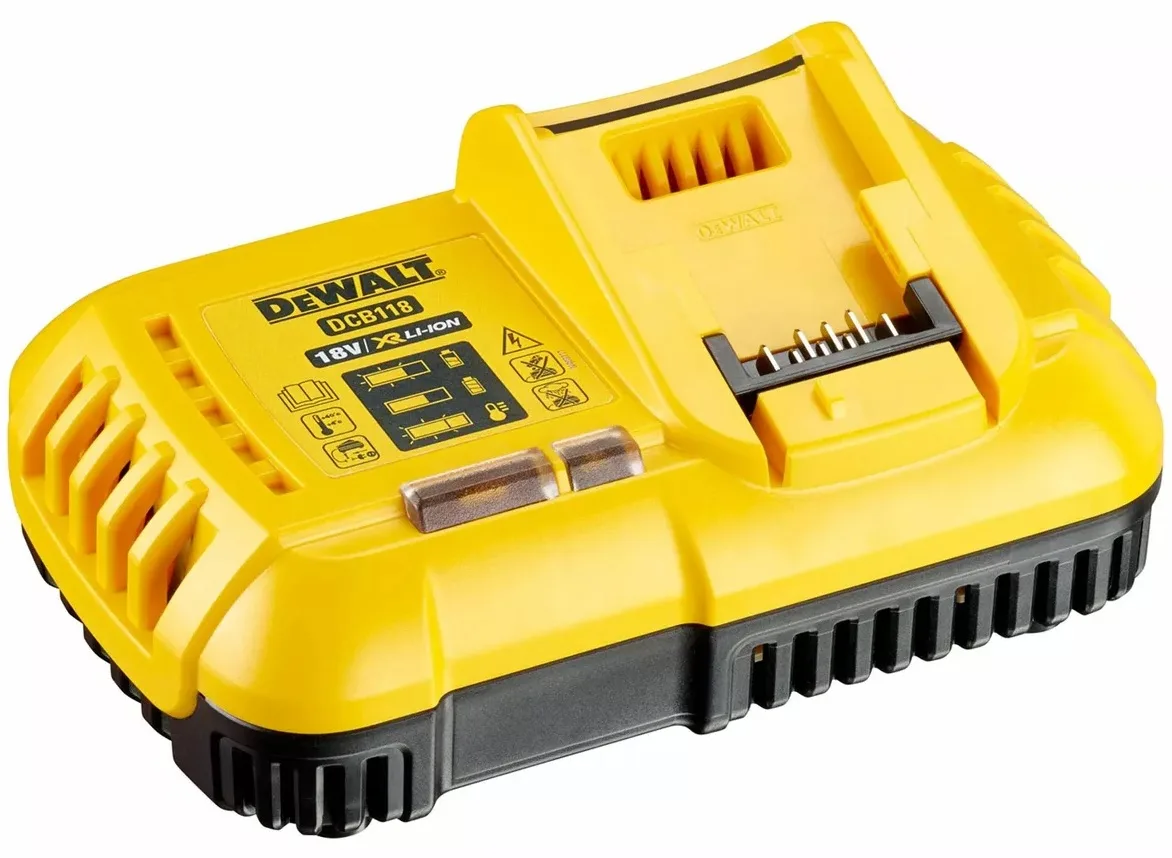 Зарядний блок DeWalt 18В/54В 8А вагою 0.65кг.