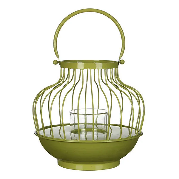 Ліхтарик для саду Greenware чорний метал 25 см зелений