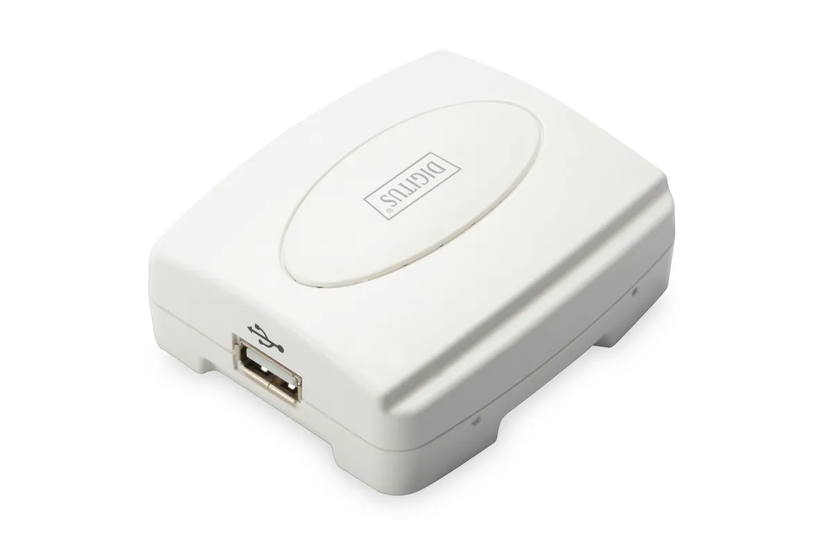 Принт-сервер DIGITUS Fast Ethernet, 1xRJ45, 1xUSB A 2.0